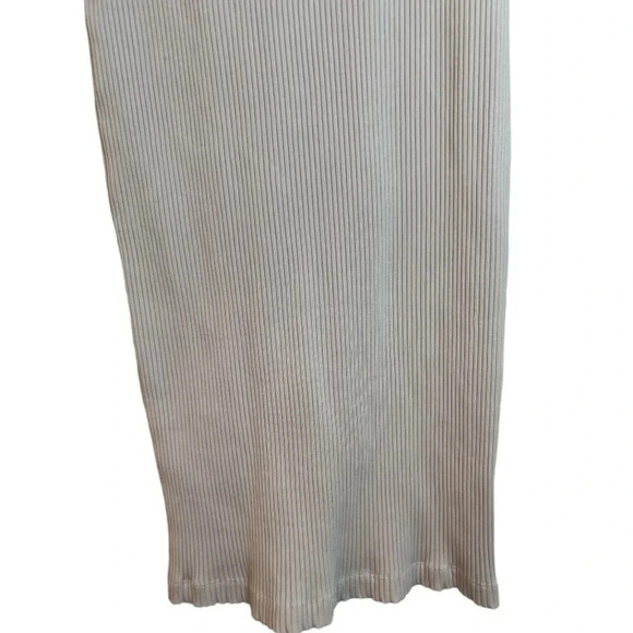 Aritzia Wilfred Free Ribbed Pink Size M Bodycon Tank Midi Dress - Picture 5 of 9